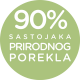 90% sastojaka prirodnog porekla